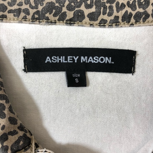 Ashley Mason Distressed Jacket Leopard Print - Picture 5 of 8